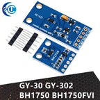 GY - 30 / GY - 302 BH1750 BH1750FVI Light Intensity Illumination Module: 3V - 5V Compatibility for Arduino Projects