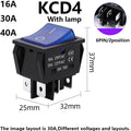 1 PCS,30/40A 250V AC High Current,ON/OFF,Special for Eelding Machine,KCD4,Sterling Silver Point,Rocker Power Button Switches