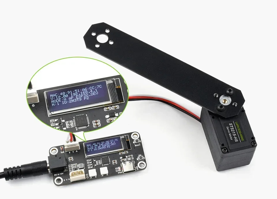 Waveshare ST3215-HS 20kg.cm Bus TTL Servo Motor 106PRM High Speed Large Torque With 360 Degrees High Precision Magnetic Encoder