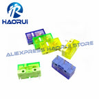 10Pcs HUANO Transparent Green Yellow Purple micro switch 90 / 100 / 120 million click lifespan computer mouse microswitch button
