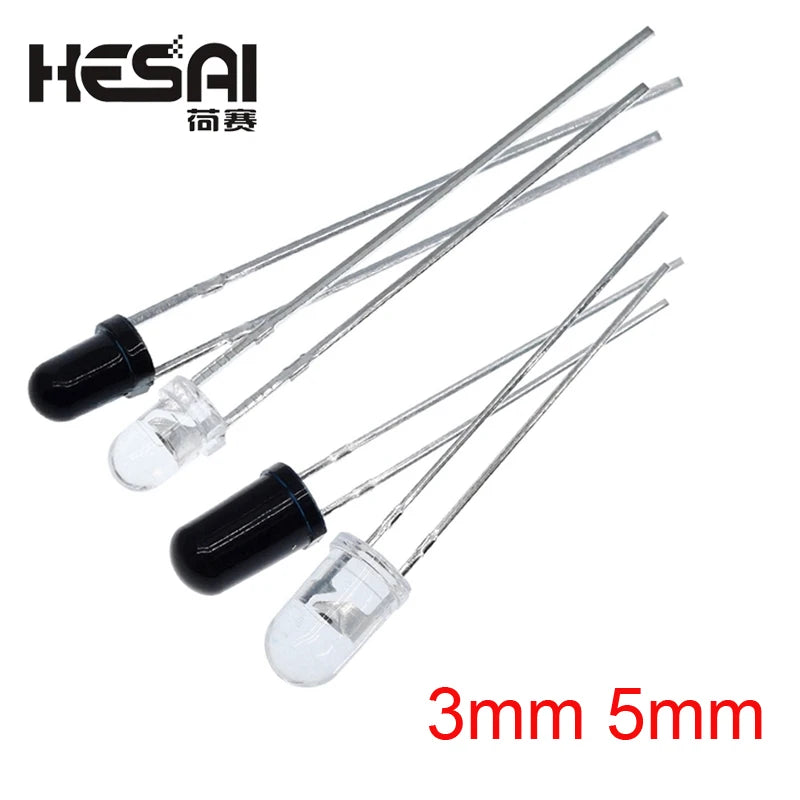 10/50/100 Pairs 5mm 3mm 940nm Infrared Emitter And Receiver Diode LED Pair 301A for Sensor Module
