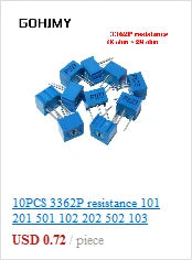 LA42DWQ-22 1K 2K 5K 10K 20K 50K 100K 200K 22mm Diameter Pots Rotary Potentiometer Converter Governor Inverter Resistance Switch