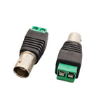 2/5/10PC DC 12V Male Female RCA BNC Connectors 5.5*2.1/2.5mm Welding-Free Power DC Plug Adapter Jack Socket For LED CCTV Camera