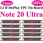 10Pcs Display Connector On Board for Samsung S24 Plus S23 Ultra S22 S21 S20 FE Note 20 S10 LiteLCD Screen FPC On Mainboard Plug