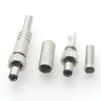 1pc 5.5 X 2.1 2.5MM Screw Locking DC Power Connector Female Plug & Metal Panel Mount Socket Locable Secure Standard Plug Socket