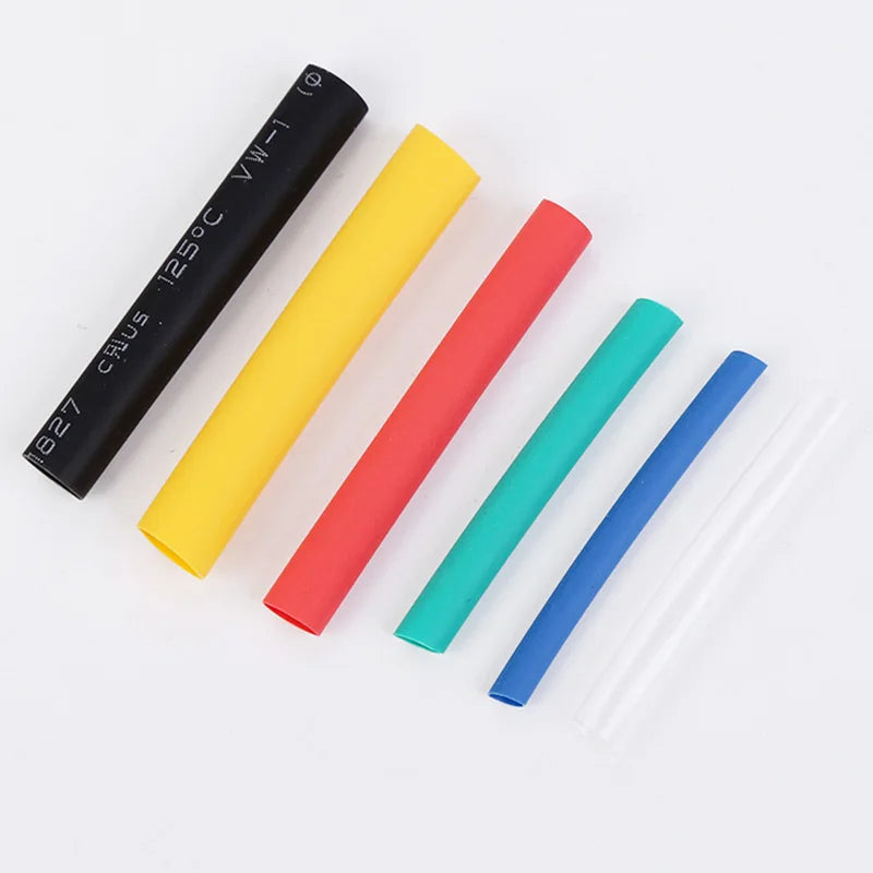 127-800pcs Heat Shrink Tube Thermoresistant Heat-shrink Tubing Wrapping Kit Electrical Connection Wire Cable Insulation Sleeving