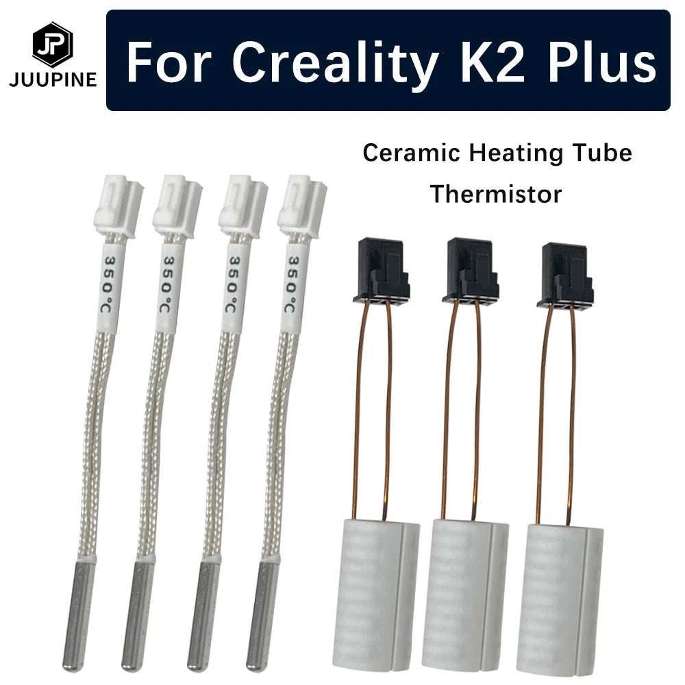 For Creality K2 Plus Parts K2 Plus Hotend Cable 350°C Ceramic Heating Tube Thermistor Temperature Sensor K2 Plus Accessories