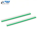 10PCS 1X40Pin Breakable Pin Header 2.54mm Single Row Male Header Connector PCB Pin Strip for Arduino Yellow/Green/White/Black