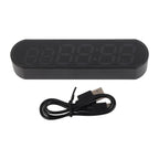 Fitness Interval Timer Portable Gym Timer Multifunctional 1000mAh USB Fitness Sports Interval Workout Timer Alarm Clock