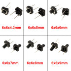 20/50/100Pcs Micro Tactile Switch Momentary Tact DIP Switch 2Pin 6 x 6mm Micro Touch Push Button Switch High 5mm 6mm 7mm 8mm 9mm