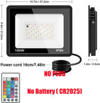 Outdoor Led Rgb Reflector Spotlight Projector 220V Ip66 Waterproof 10W 30W 50W 100W Rgb Led Floodlight Rgb Outdoor Lights Lamps
