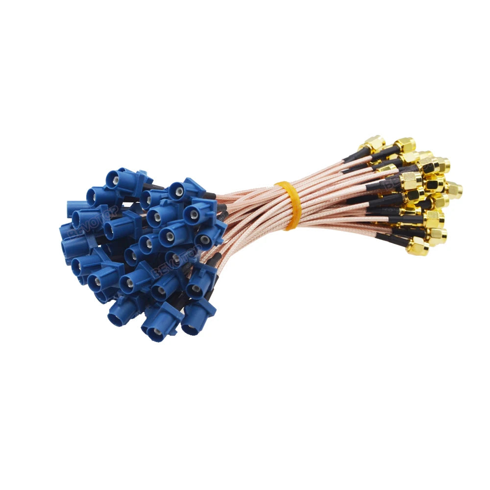 15CM 20CM 0.3M~7M Fakra C Male Plug to SMA Male GPS Antenna Fakra Extension Cable RG316 Pigtail Jumper for VW Seat Benz Ford