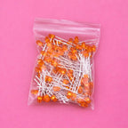SAMIROB 60/100Pcs 3mm LED Diode Kit F3 Schottky Assorted Diode Red White Green Blue Yellow Orange Pink Purple Warm White for DIY