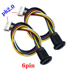 2/4/5/6Pin Type-C USB High Current Charging Socket with PH2.54 Nut Snap Lock Plate Female Type C Waterproof Female Connector
