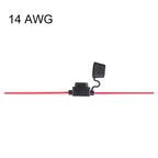 Waterproof Mini Small Medium Auto Fuse Holder 16/14/12/10AWG Car Blade Fuse wire cable 10A 20A 30A 50A fuse Power Socket