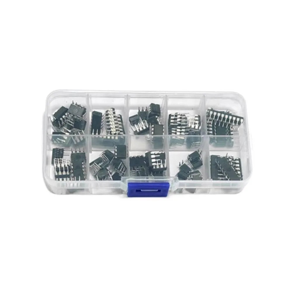 Integrated Circuit Chip Kit 10 Value IC Chip NE555 LM324 LM393 UA741 ULN2803 LM358 LM386 NE5532 ULN2003 PC817 Kit 85PCS/Box