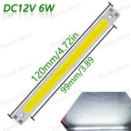 5pcs 12V COB LED Strip Light Bulb 120mm LED Chip Red Blue White Green Yellow For DIY Reading Light Staircase Kitchen Work Light