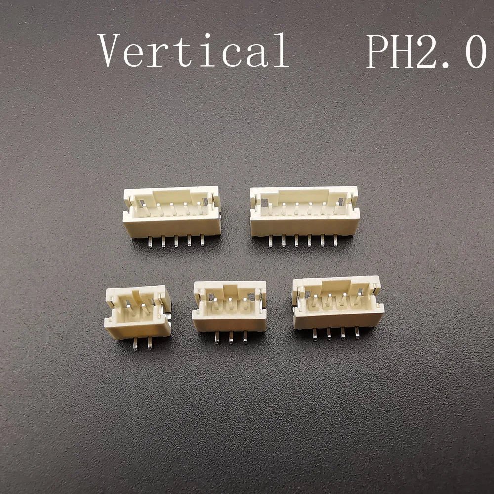 10Pcs PH 2.0 /XH 2.54 /ZH 1.5 /JST 1.25mm /SH 1.0mm Horizontal / Vertical Male Pin Plug Housing SMD Connector 2/3/4/5/6 Pin