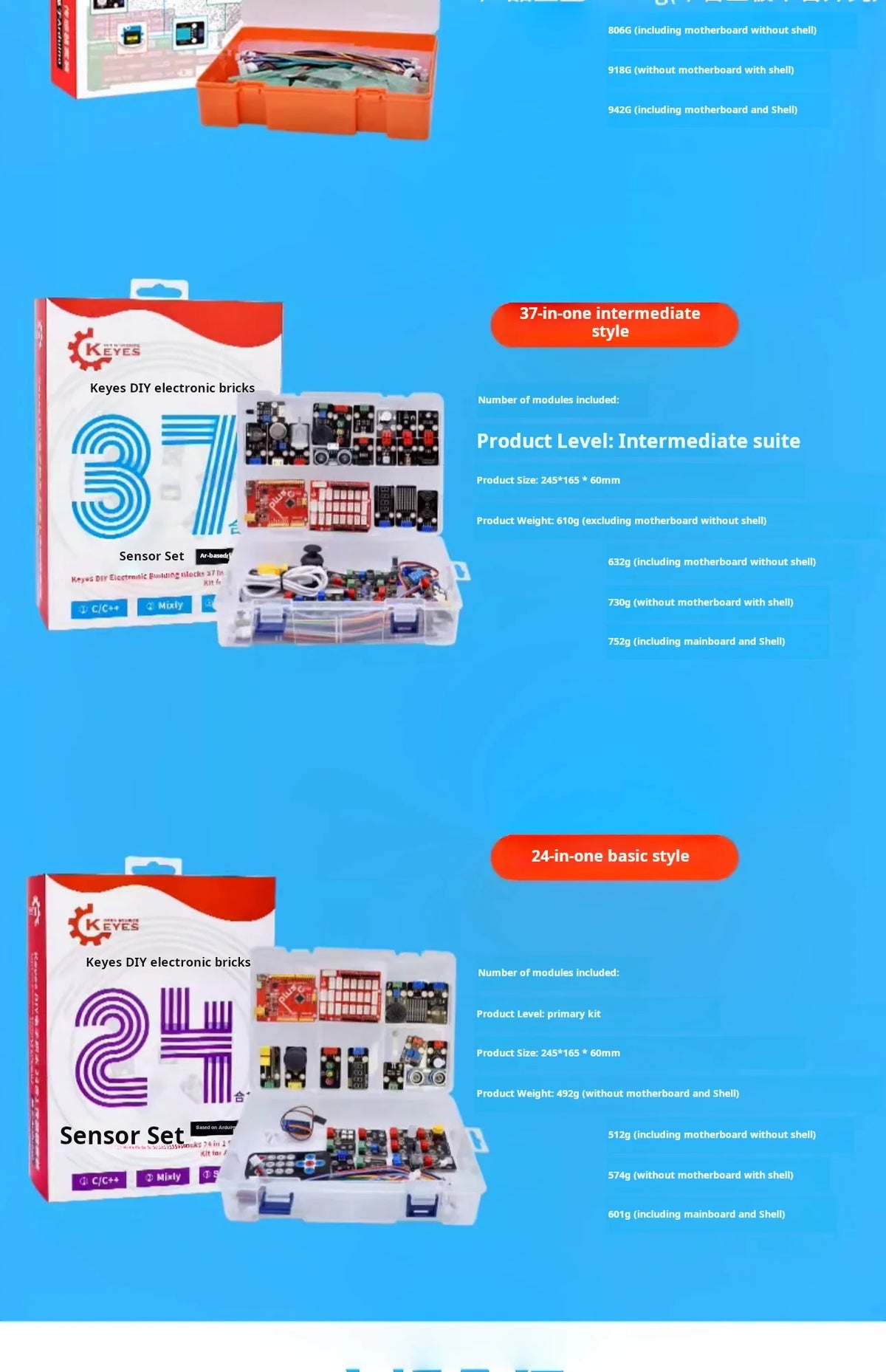 Arduino UNO R3 Starter Kit Scratch Programming Learning Set DIY Electronics STEM Education Board