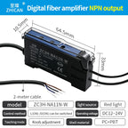 Intelligent Digital Display Fiber Optic Amplifier Sensor for Long and Short Distance Diffuse Reflection Induction Photoelectric