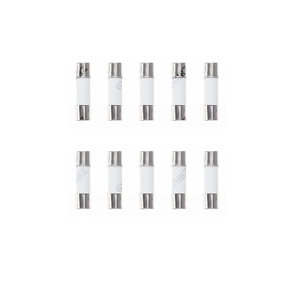 50pcs 5x20mm 0.25A-20A Ceramic Tube Fuse Assorted Kit Amp 0.25A 0.5A 1A 2A 3A 5A 8A 10A 15A 20A 250V with Storage Box