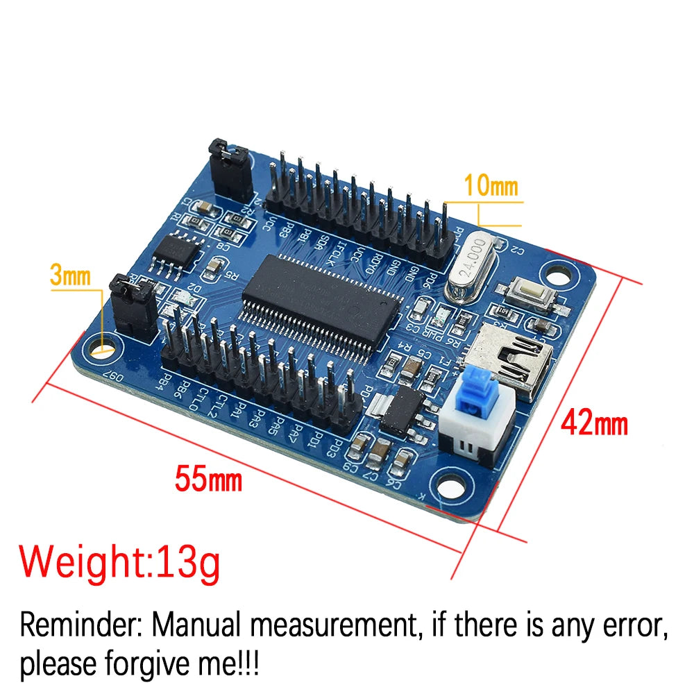 official IEZ-USB FX2LP CY7C68013A USB core board development board USB logic analyzer I2C serial and SPI high quality In stock