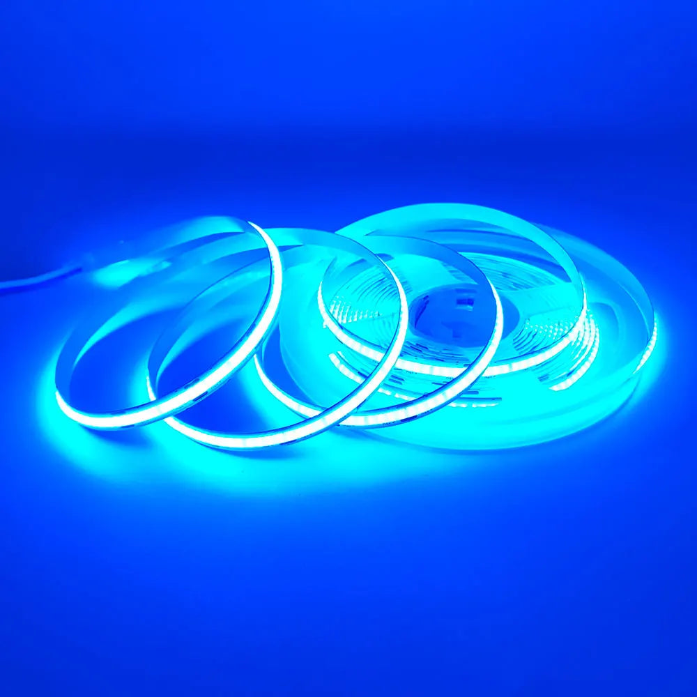 COB LED Strip Light 12V 24V 320LEDs/Chips/M High Density Linear Red Green Blue Warm Nature Cool White Lighting Flexible LED Tape
