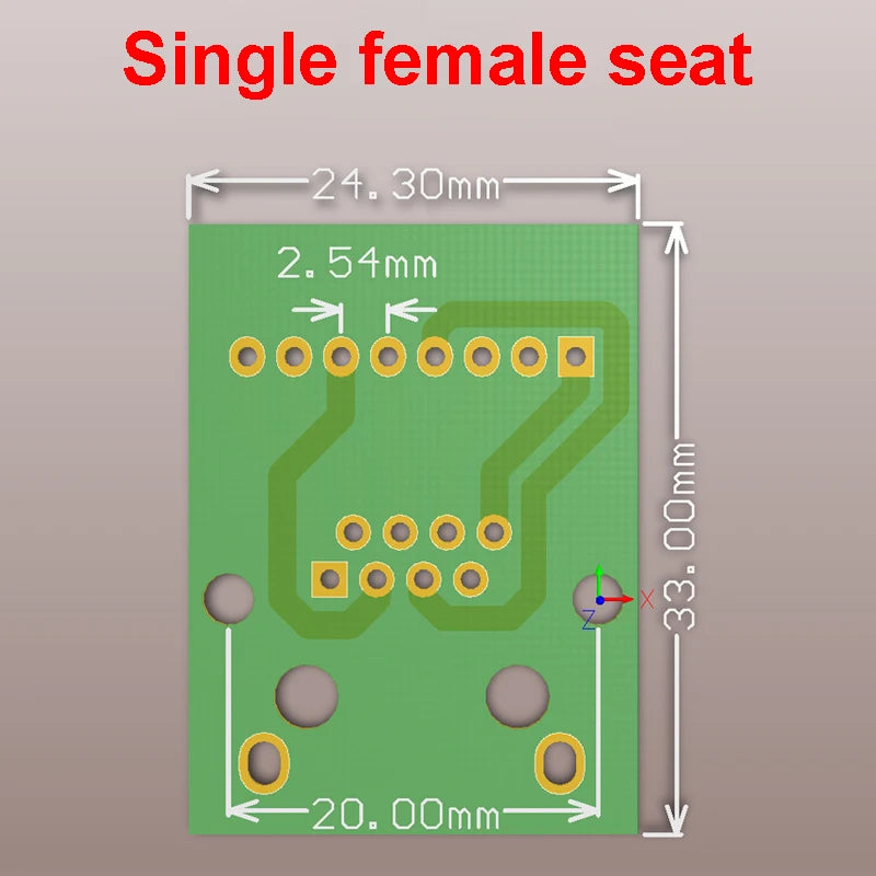 1PCS RJ45 Single/Double Female Adapter Board Turns the 2.54/3.5-Pitch Terminal to the 8P Network Adapter
