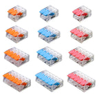 Mini Fast Wire Connector Terminal 25/50/100 PCS Set Compact Plug-in Home Wiring 0.08-4.0mm Universal Cabler for Electronics
