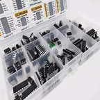 150PCS IC Chip Assortment Kit Operational Amplifier Oscillator PC817 NE555 LM358 LM324 Mixed Electronic Integrated Circuit Compo