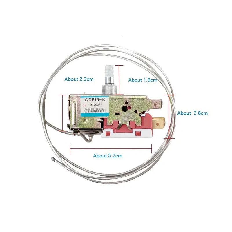 Thermostat Switch WDF19-K Refrigerator Thermostat Household Metal Temperature Controller for Siemens Bosch Refrigerator Parts