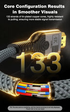 UGOURD 4K 144Hz HDMI to Mini HDMI Cable Bi-Directional Micro/Mini HDMI to HDMI Cable 4K@60Hz for Raspberry Pi Camera DV 2K165Hz