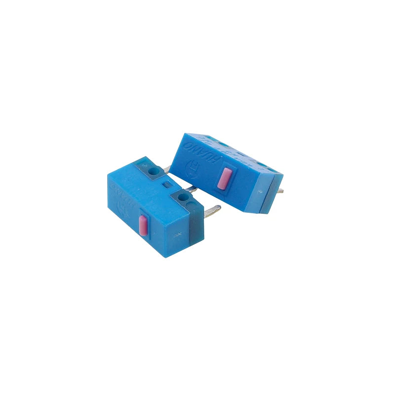 100-10Pcs New HUANO Blue Shell Pink dot Mouse Micro Switch Button 80 Million Life computer game mouse