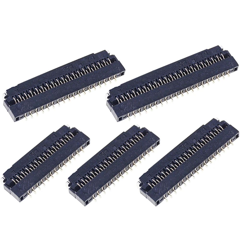 5PCS FFC/FPC 0.3mm pitch socket connector flip cover bottom connection 11/13/15/17/21/23/25/27/29/31/33/35/39/41/45/51/61/71P
