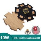 5050 LED IR Infrared 740nm 850nm 940nm 970nm10W High Power Chip Lamp Bead 4Chips DC2.8-3.8V 1.5A For DIY Night Vision Camera