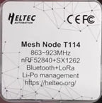 Heltec Mesh Node T114 Meshtastic Tracker Board nRF52840 SX1262 LoRaWAN LoRa Positioning Devboard Low Power + 868/915mhz antenna