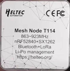 Heltec Mesh Node T114 Meshtastic Tracker Board nRF52840 SX1262 LoRaWAN LoRa Positioning Devboard Low Power + 868/915mhz antenna