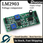 Voltage Comparator Stabilizer 5-24V Hysteresis Signal Optocoupler Isolated Output 3-5MA LM2903 Chip For Industrial Field Signal