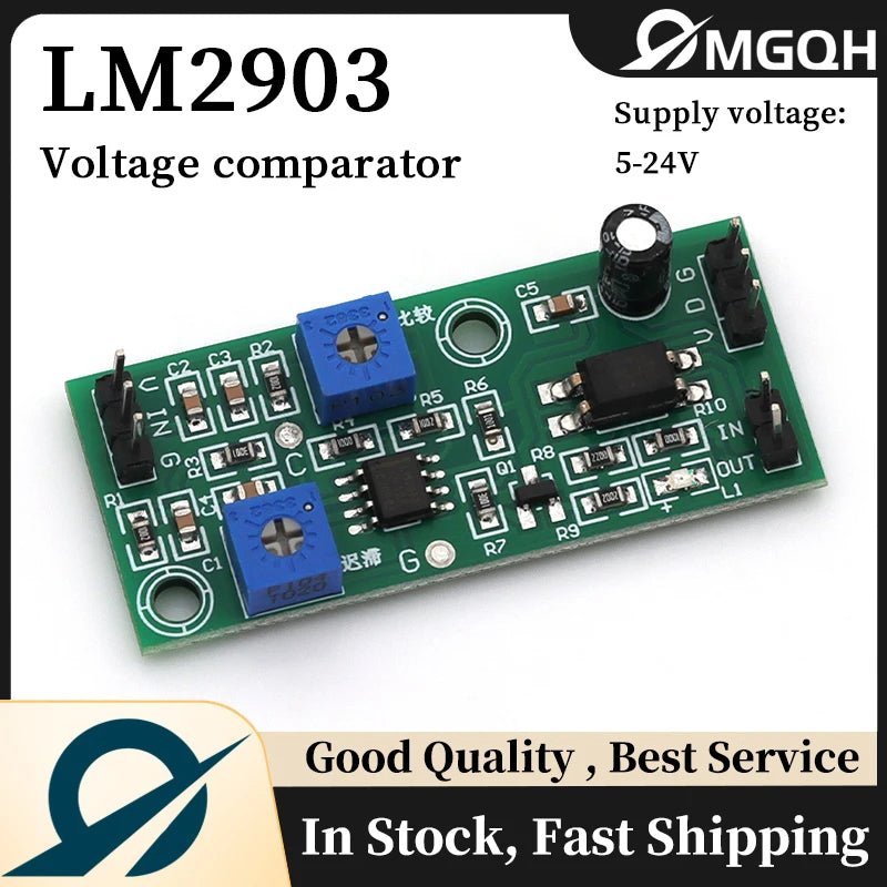 Voltage Comparator Stabilizer 5-24V Hysteresis Signal Optocoupler Isolated Output 3-5MA LM2903 Chip For Industrial Field Signal