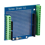 Proto Screw Shield PCB Expansion Board for Arduino Open Source Reset Button for Breadboard 3.81 Terminal Double-sided Solder DIY