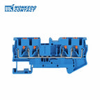 10Pcs PT2.5-QU Push-In Spring 4-Conductor Strip Plug PT 2.5 QUATTRO Wire Electrical Connector Din Rail Terminal Block PT 2.5-QU