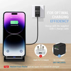 40W Fast Wireless Charger Stand Pad for iPhone 17 16 15 14 13 -11/XR, Samsung Galaxy S25/S26/S21/S20, Xiaomi 17 15 14, Huawei