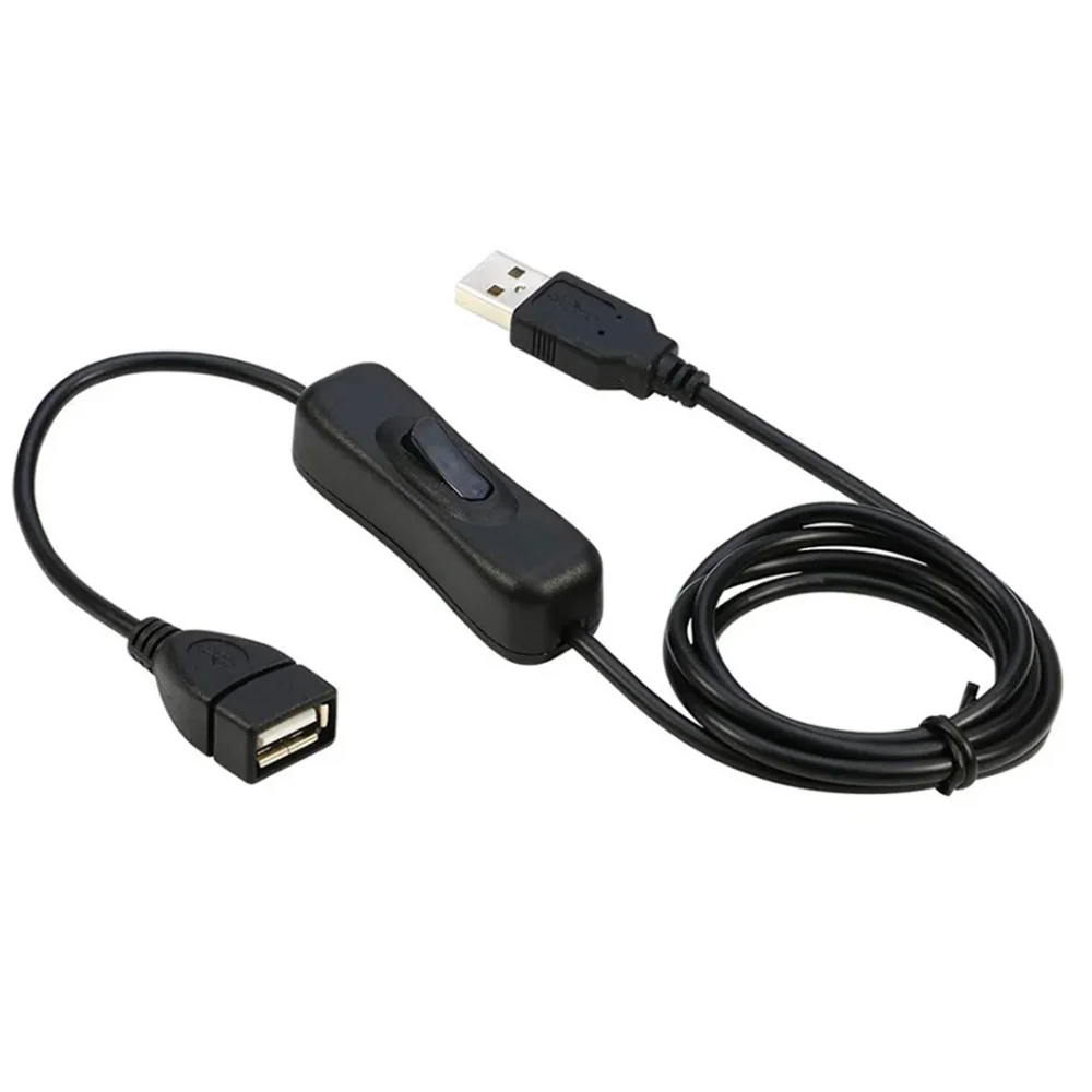 28cm USB Cable with Switch ON/OFF Cable Extension Toggle for USB LED String USB Gadget USB Power Supply Device Tools