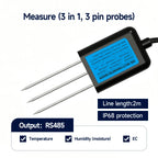 High Precision Agriculture Soil Sensor Moisture Temperature Humidity EC PH NPK with Optional 4-20mA 0-5V RS485 Output