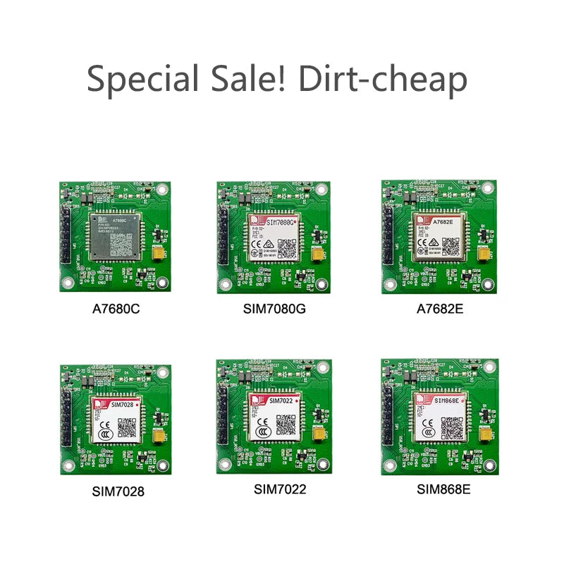 Super Deal SIM7028 SIM7022 SIM800C SIM868 SIM868E A7682E SIM7080G A7680C Module Core Board