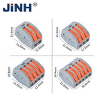 43Pcs Boxed Eletrical Mini Quick Lever Wire Connector 1 In Multiple Out Compact Splicing Termianl Block Easy For Installation