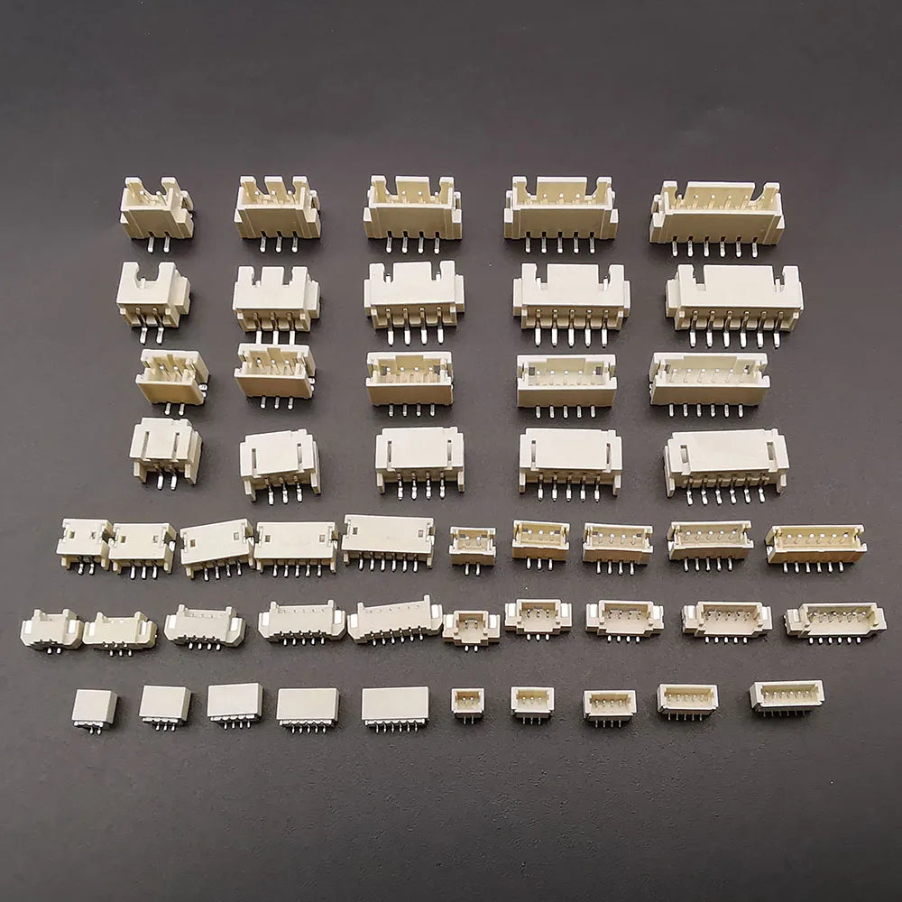10Pcs JST XH 2.54/PH 2.0/ZH 1.5/1.25mm / SH 1.0mm Pitch Male Plug Pin Header Socket Horizontal/Vertical SMD Connector 2/3/4/5/6P