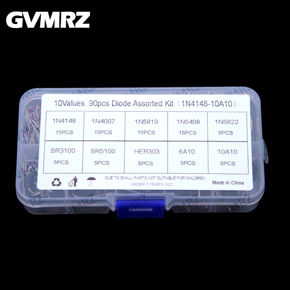 10Values  SR3100 Schottky 10A10 rectifier fast recovery diode 1N4148 1N4007 1N5819 1N5408 1N5822