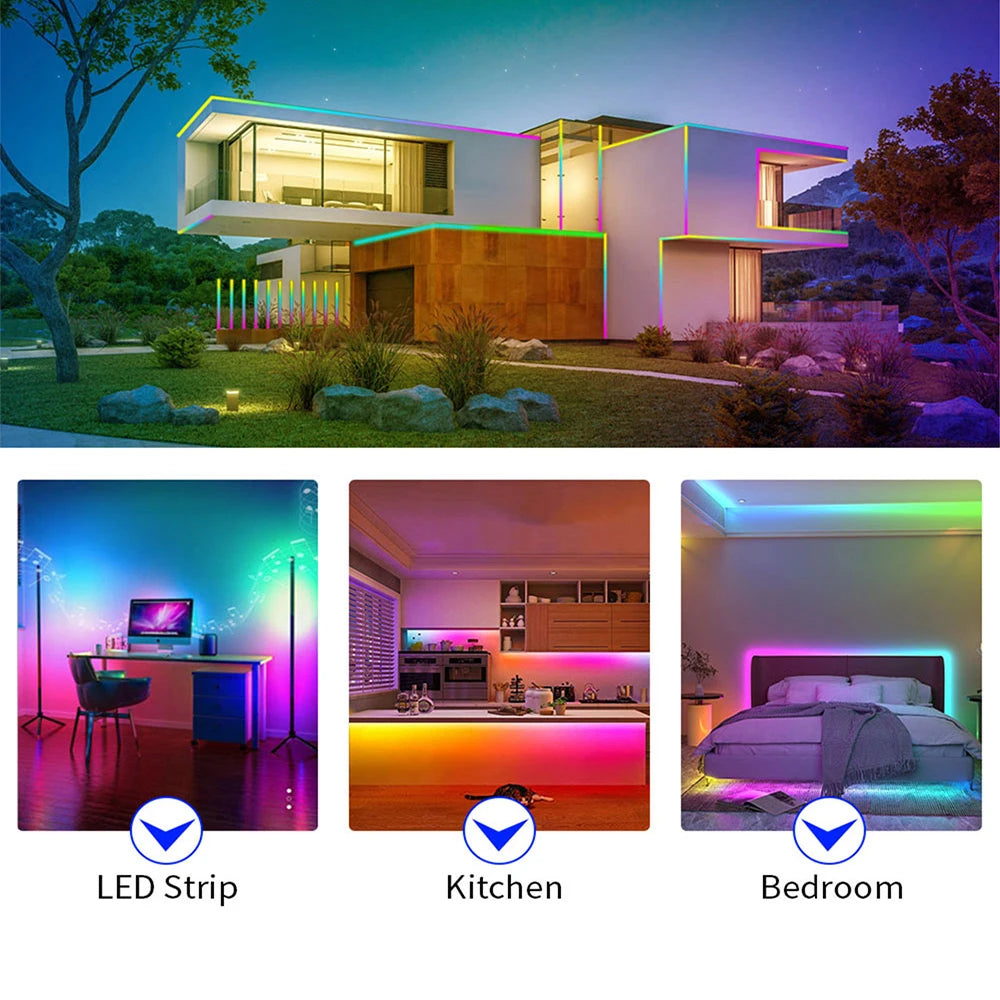COB LED Light Strip Pixel Addressable 360 480 720 576 LEDs RGB Dream Full Color 12V 24V WS2812B High Density Flexible COB Light