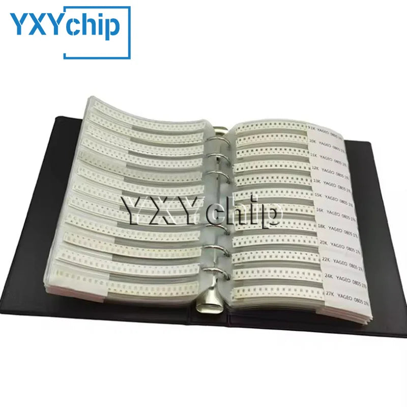 0201 0402 0603 0805 1206 1210 2010 2512 SMD Resistor Sample Book 1%5% Tolerance 170 Value Classification Kit Resistor Kit 0R~10M